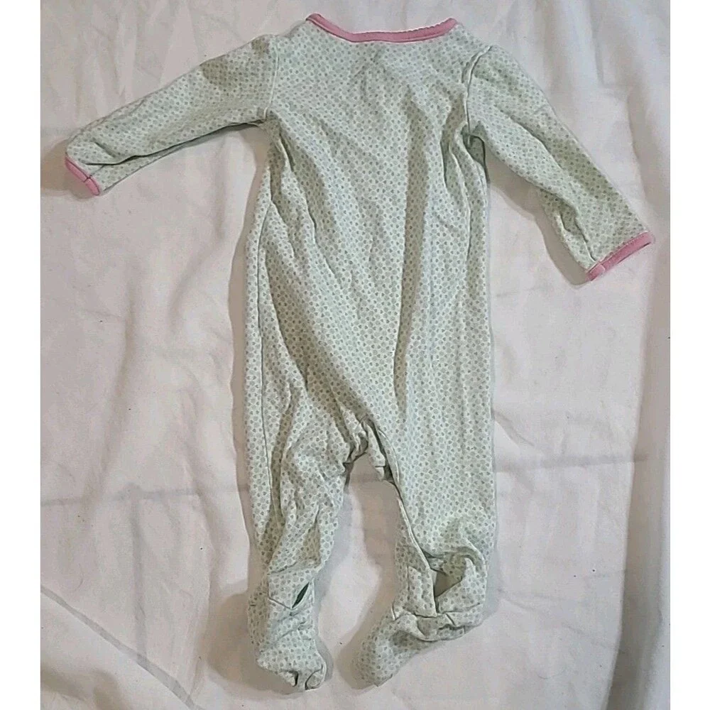 Set Of 2 Baby Girl Footie Pajamas  1 Owl shirt 6-9 Months Sleepwear